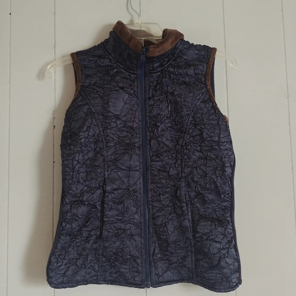Jackets & Blazers - Kial women vest navy brown size small